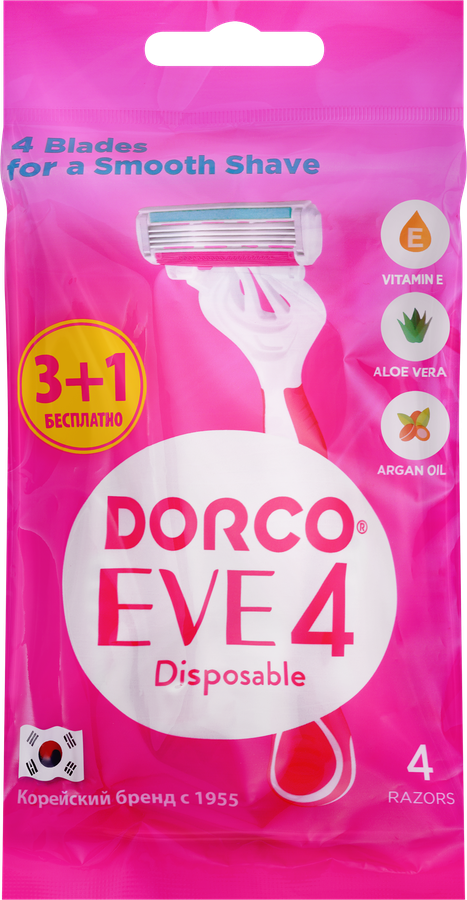 Станки для бритья женский DORCO Eve 4 лезвия
