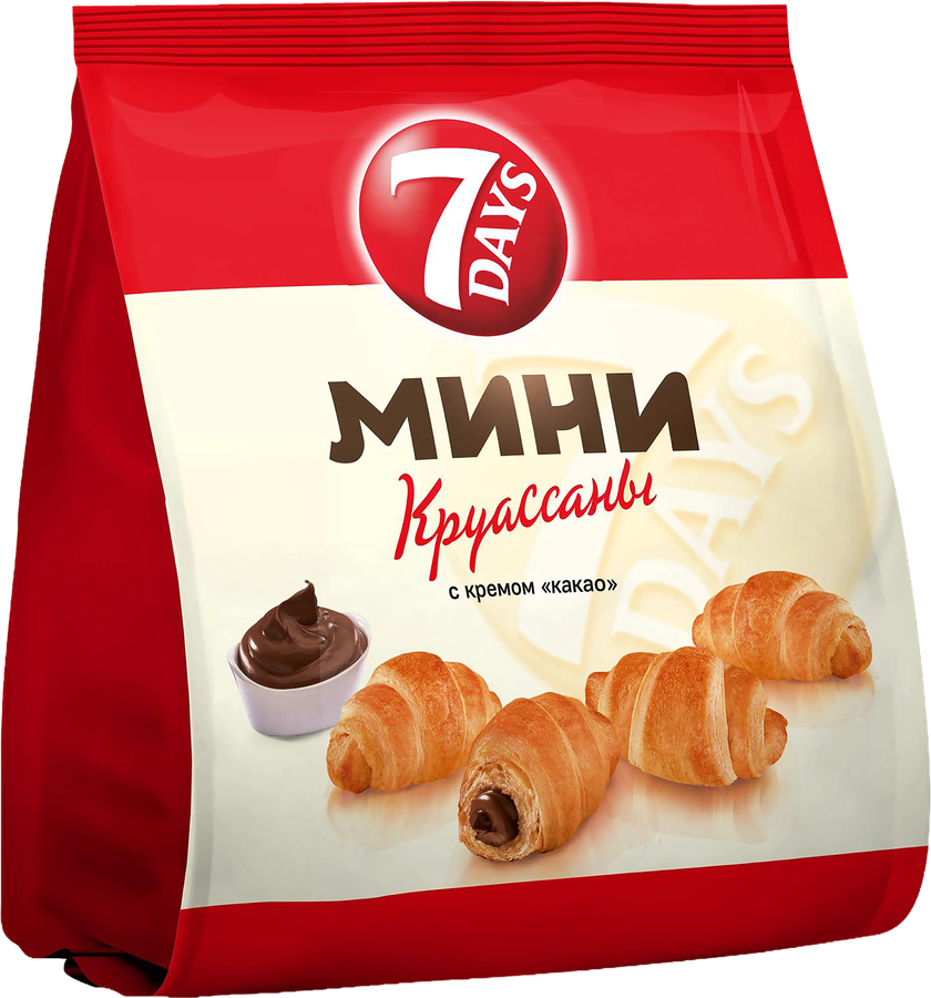 Мини-круассаны 7DAYS с кремом какао