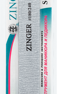Пилка для ногтей ZINGER наждачная, прямая, Арт. USS-411