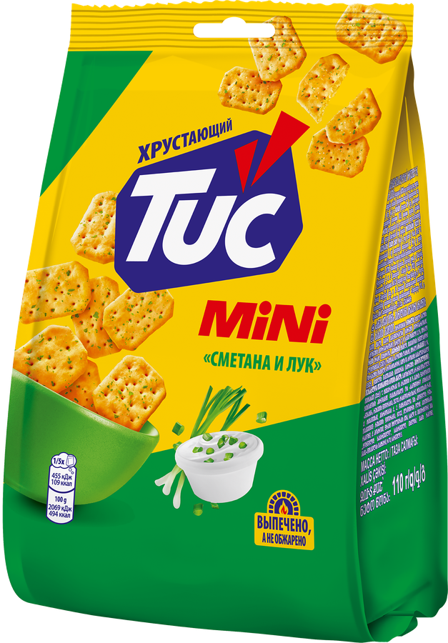 Крекер TUC Снек Мини со вкусом сметаны и лука - 95D7Efba 942B 484D 8Ebb 27Ca5Bfd4C27