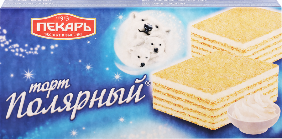 Торт вафельный ПЕКАРЬ Полярный